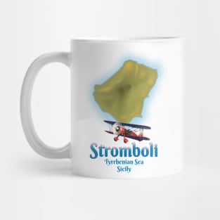 Stromboli Sicily map Mug